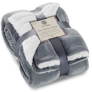 Gray Velvet Berber Throw 🩶